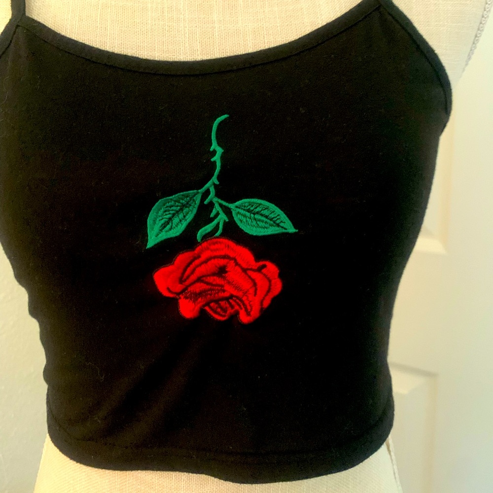 Upside Down Rose 🌹 Crop Top